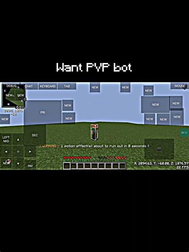 How To Spawn PvP Bot.. #minecraft #pvp