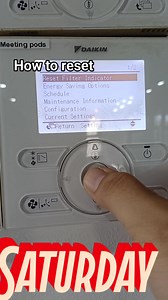 Time to clean filter remote indicator aircon daikin #electrician #control #power #technician #switch #wiring #engineering #fblifestyle #diy #electrical reset | Electricians Guide