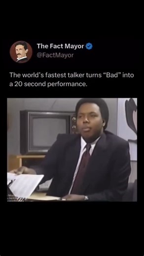 Fact Mayor | In a 1987 Good Morning America clip, John Moschitta Jr., the Guinness World Record holder for fastest talking, performed Michael Jackson’s... | Instagram