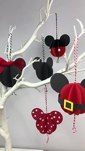 If you love Christmas and Disney.......... must make!! https://www.redtedart.com/paper-mickey-mouse-ornaments-diy/ More Paper Ornaments here https://www.redtedart.com/paper-christmas-ornament-diy-ideas/ | Red Ted Art