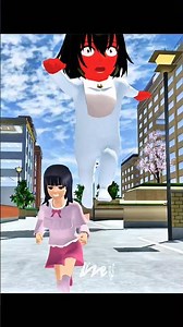 Angry❗Mio chased by Baby Celine 🤣😅 #games #sakura #trending #sakuraschoolsimulator #viralvideos #fyp