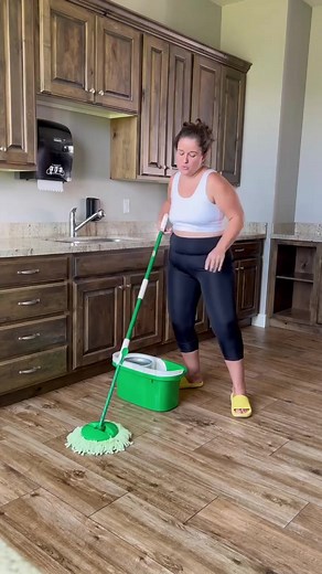 Clean with a smile using the Tornado Spin Mop System from Libman! It is so easy to use, it will have you dancing and singing as you #MopItLikeItsHot #CleanTok #Clean #CleaningTips #Libman