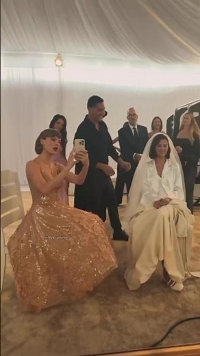 FULL VIDEO of Taylor Swift looking stunning at Selena Gomez's wedding...