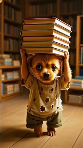 Puppy work in Library 🐶