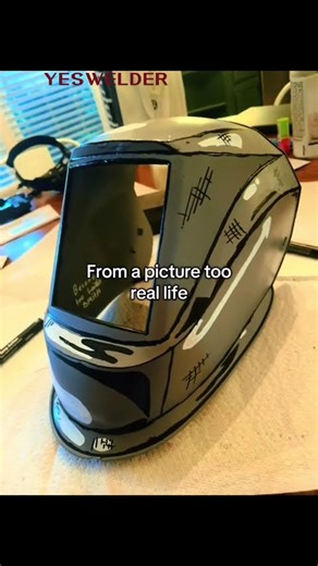 DIY your own welding helmet. Repost from @lawson.fishing(TikTok) #yeswelder #weldinglife #welding