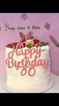 Strawberry Birthday Cake