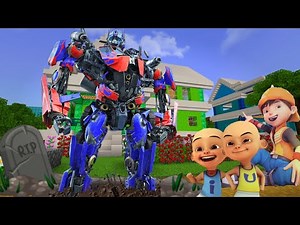 Boboiboy Upin Ipin Menemukan Kuburan Robot Transformers Optimus Prime di Kampung Durian Runtuh!