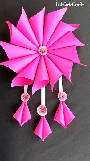 5-Minute Paper Craft for DIY Home Decor! ✨ #Shorts #HomeDecor