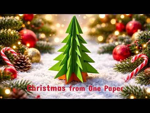 How to Fold an Origami Christmas Tree | Festive Paper Art