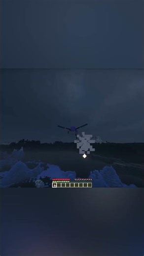 Flight in Minecraft on a winter night #voxy #minecraft #4k #shader #fps #flight
