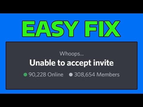 How To Fix Unable to Accept Discord Invite (Whoops Unable To Accept Invite)