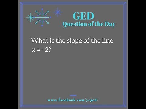 GED Math: Find Slope When Given Equation Example 3