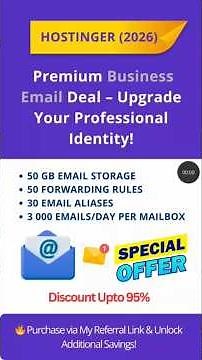Best Business Email Hosting 2026 🔥 | Hostinger Email Plan