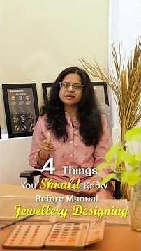 4 Things to Know Before Manual Jewellery Designing 💍 | Beginner Guide #shorts