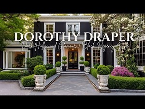 Dorothy Draper’s Dark Hollywood Glamour Black Regency Style Reimagined