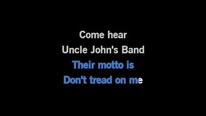 Karaoke Uncle John's Band - Grateful Dead - CDG, MP4, KFN - Karaoke Version