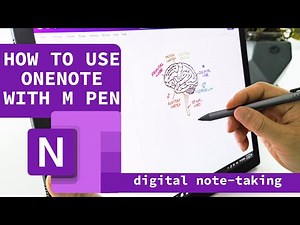 How to use onenote with M pen