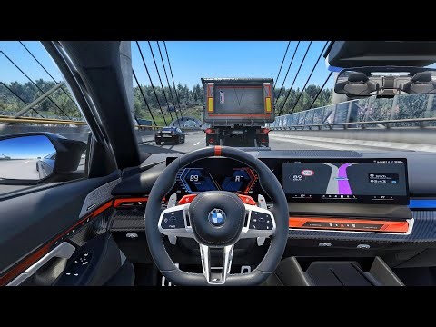 Realistic Car Simulator : BMW M5 G90 2025 Highway Driving POV