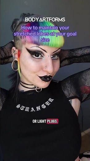 How to prevent your lobes from stretching once you reach your goal size | Bodyartforms.com