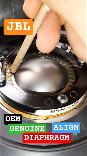 JBL Professional Compression Driver Diaphragm Alignment #mariushifi #audio #music #sound #diy #fix