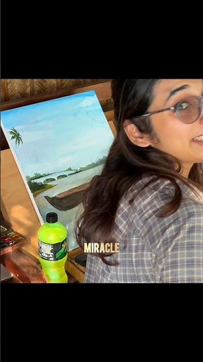 Nihal ലും 😌🩷 Harsha Paathu വും വരച്ച Painting കാണിച്ചപ്പോൾ 🖼️🤍 #shorts #hanan #hananshaah