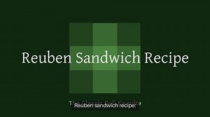 Reuben sandwich recipe