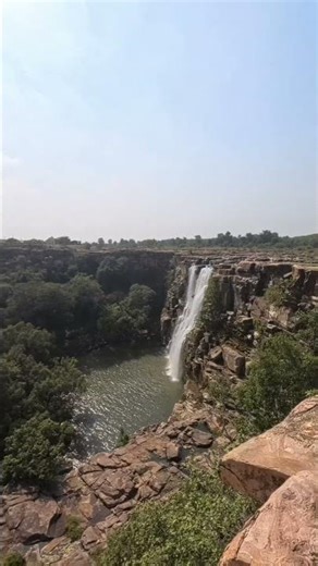 Bhimlat Waterfall Bundi 💦 Hidden Paradise of Rajasthan #Shorts