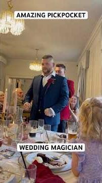 Amazing pickpocket at a wedding. Magician for all events #Pickpocket #Wow #Amazing #Magician #Magic