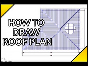 Architectural Tutorial : How To Draw Roof Plan (SIMPLE & FAST)