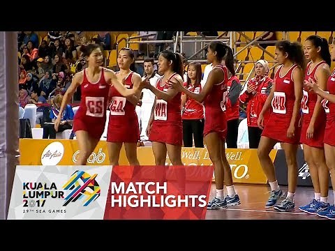 Netball Match Highlights: Thailand 🇹🇭 vs Singapore 🇸🇬 | 29th SEA Games 2017