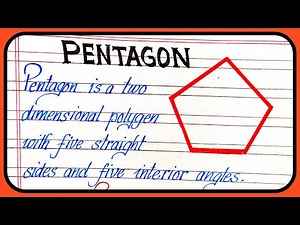What is pentagon | Definition of pentagon | Properties of pentagon | Formula of pentagon