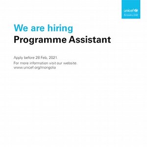 Vacancy Announcement. Programme Assistant. Under the close...