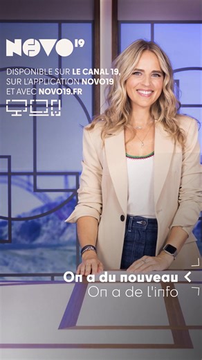 📱 Vos programmes en direct ou à la demande. Regardez NOVO19 où vous voulez, quand vous voulez. Talk, JT, documentaires, cinéma… 👉 On se donne rendez-vous sur le canal 19, novo19.fr et sur l'application NOVO19 | Novo19