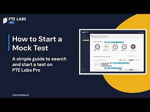 PTE Labs Pro | How to Start a Mock Test