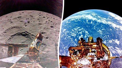 Spaceship captures jaw-dropping close-up footage of the Moon