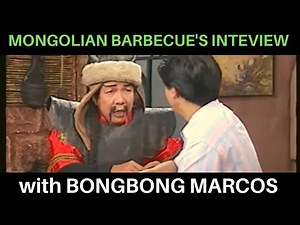 Mr Shooli of Mongolian BBQ's Interview with Bongbong Marcos (1994)
