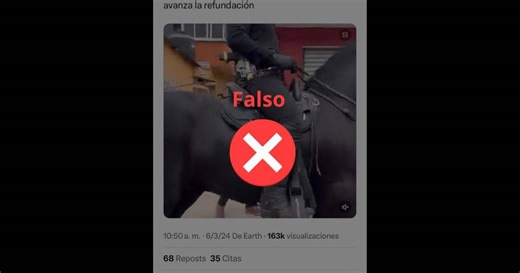 El video de hombres armados en caballos se grabó en Guatemala, no en Honduras
