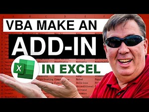 Excel - Learn how to create an Excel add-in in this Microsoft Excel tutorial! - Episode 745