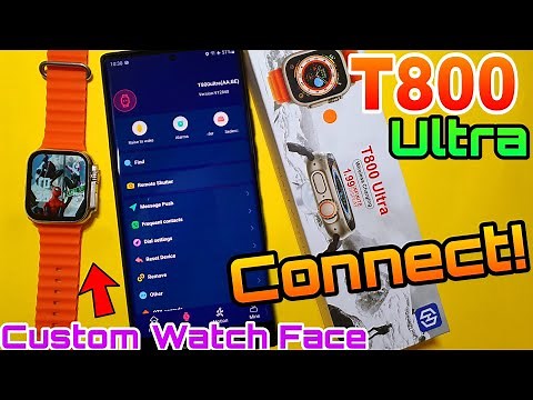 Connect T800 Ultra With Hi Watch Pro App | Connect T800 Ultra Smartwatch With Phone | Hiwatch Pro