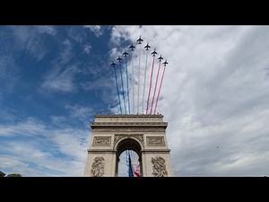 Así fue el desfile aéreo del 14 de julio sobre Paris, Francia