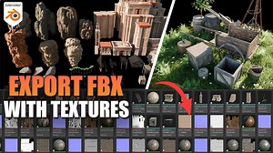 How To Export FBX With Textures in Blender | BlenderNation Bazaar