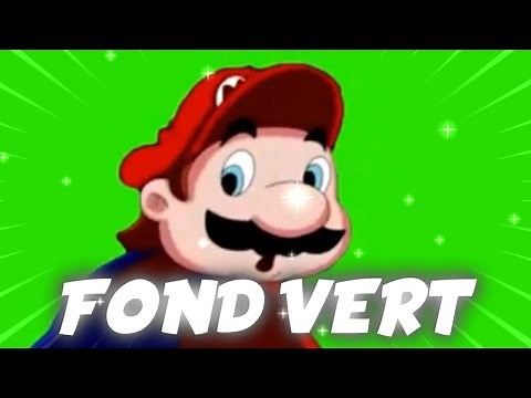 Fond vert / Mario qui dit: "No!". Green Screen