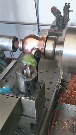 Copper Spinning on a Lathe: Forming a Copper Teapot on a Mandrel