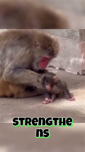 Mcaques Finally get Close to Groom Newborn! Ichikawa Zoo Punch🐒👀 #punch #shorts #fyp #viral #animals