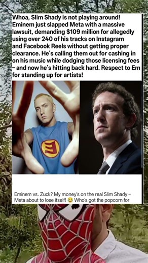 Eminem Sues Meta for $109M Over Music Use—240+ Tracks Spark Massive Showdown 🔥
