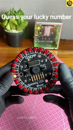 Creative Lucky Number LED Ring Project #led #srituhobby @sritu_hobby
