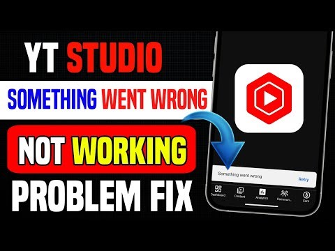 Youtube Studio Me Something Went Wrong Problem || Yt Studio Something Went Wrong Today Problem Fix