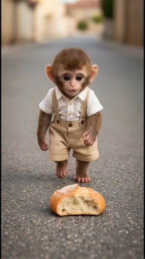 Sad monkey Milo need money for food. sad emotional video.#monkeycartoon #cartooncharacter #milo #catbilli #monkeycartoon