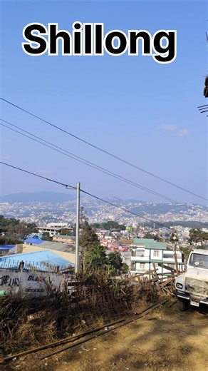 🌄 Shillong City View | Clouds, Hills & Calm Vibes