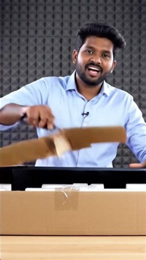 Unboxing the new computer monitor in telugu